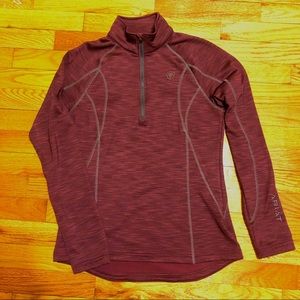 Ariat cold series 1/4 zip conquest top small